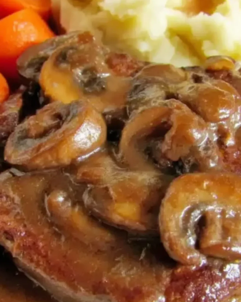 Quick Deer Meat Recipes featuring creamy venison stroganoff with mushrooms served over bowtie pasta.