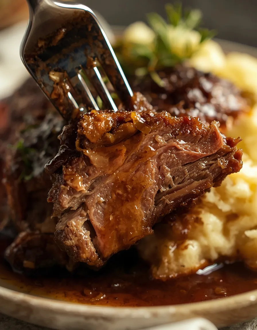 Braised Short Ribs with Mashed Potatoes and Carrots